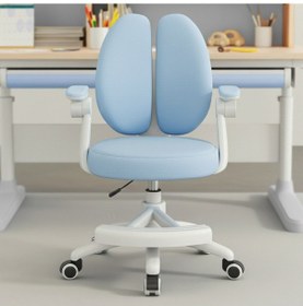 Resim Puffy Çocuk Çalışma Sandalyesi Mavi Açık Mavi 