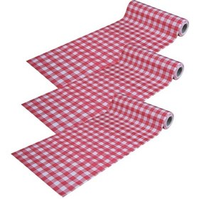 Resim Pratikser Tek Kullanımlık Masa Örtüsü Kırmızı - 100x120cm - 3 Rulo 