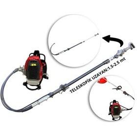 Resim Baseh Teleskopik Şanzımanlı Garden Pro 520d Motorlu Zeytin Hasat Makinası 