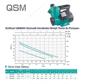 Resim Duffmart QSM400 Kendinden Emişli Sıcak Soğuk Su Pompası 