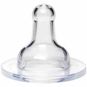 Resim Bambino Geniş Ağızlı Biberon Emziği 0-6 Ay Az Akış 