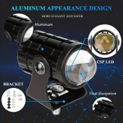 Resim 2 adet LED Motosiklet Spot Işıkları, Motosiklet LED Ampuller, LED Çalışma Işıkları, Araç Spot Işıkları, Sürüş Işıkları, Kamyon Işıkları, Sis Lambaları, Mini Sürüş Işıkları, Melek Gözü Spot Işıkları ve DRL Işıkları, görünürlük ve güvenlik için. Motosikletler için ideal 
