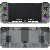 Resim Gaojunshop01 Ns Konsol İçin Çift Motor Ve Uyandırma Fonksiyonlu Şeffaf Beyaz Hall Joystick Kablolu Oyun Kumandası 