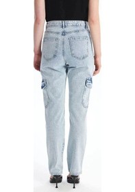 Resim Kargo Cep Kar Yıkama Jeans Pantolon - 32 / Mavi Mavi 