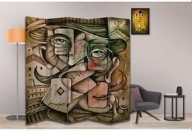 Resim Soyut Temalı Özel Tasarım Paravan Room Divider PRV1158, 180 x 180 