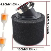 Resim Cloudstore 50-250cc Motosiklet, Scooter Ve Dirt Bike İçin 4.2cm Premium Köpük Hava Filtresi Temizleyici - Kolay Temizleme Ve Yüksek Performans 