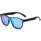 Resim Moda Pembe Polarize Kadın Güneş Gözlüğü Şık Tek Parça Lens Güneş Gözlüğü Black Blue Siyah 
