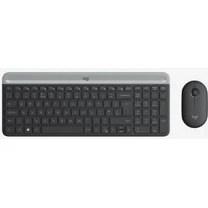 Resim Logıtech MK470 Q Tr Ince Kablosuz Klavye Mouse Set Siyah 920-009435 