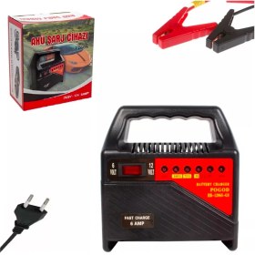 Resim Teknotok Araç Motosiklet Akü Şarj Cihazı Dc 6V 12 Volt 6 Amper HB-1260S-GS 