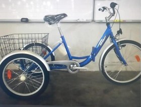 Resim FSC BBF Cargo Nexus 3 Vites Ön V-Arka Kontra Fren Ön 24-Arka 20 Jant Katlanır Kargo Bisikleti Mavi 