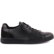 Resim Sail Lakers - Siyah Deri Erkek Sneaker 