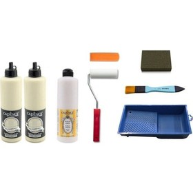 Resim Cadence Boya Cadence 1 Litre Dantel 500Ml Yarımat Vernik Set N11.800 