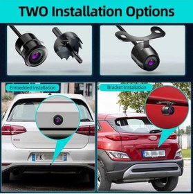 Resim Twogo KELEBEK MODEL ARABA GÖRÜŞ KAMERASI ÖN YAN VEYA ARKA KULLANIMA UYUMLUDUR 12 V 18,5 mm 