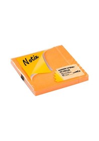 Resim Notix Yapışkanlı Not Kağıdı Neon Turuncu 75 Mm X 75 Mm 80 Yaprak 