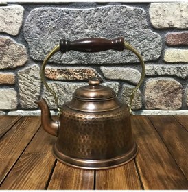 Resim Oksitli Maraş Bakır Demlik 