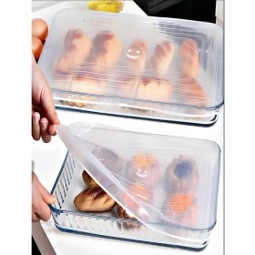 Resim 2 Adet Silikon Dikdörtgen Borcam Tepsi Kapağı 2 Adet 