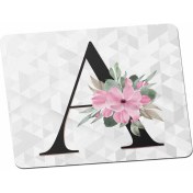 Resim Panorama Ajans A Harfi Baş Harf Pembe Çiçekli Mouse Pad 