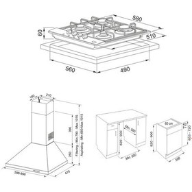 Resim Franke FDL 6165 XS/600 - FHNL 604 XS - FSL 82 H XS - FDWS 614 Inox Ankastre Set 