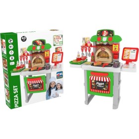 Resim ByCaretta Sesli Işıklı Kasiyerli Pizza Restoran Oyun Seti 