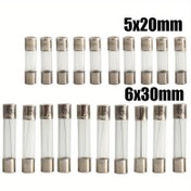 Resim 10'lu Hızlı Patlama Cam Füller, Çeşitli 5x20mm ve 6x30mm, 250V 0.2A-30A Amper, Hızlı Etki Füzesi - Yüksek Performanslı Kablosuz Oda Elektrik Bileşeni - Pille veya Lazer Olmadan 