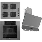 Resim Ferre FRYART-SILENTART Serisi Gri Set (SS208 + QEP63CPR +D082-SA ) - Emaye Izgara 