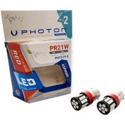 Resim P21W TEK DUY KIRMIZI LED STOP OTO AMPULÜ PHOTON PH7219R 