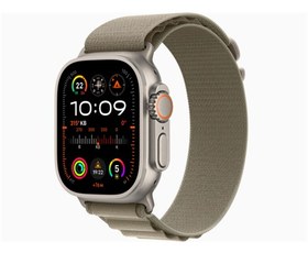 Resim Apple Watch Ultra 2 GPS + Cellular 49 mm Titanyum Kasa ve Alpine Loop - Büyük Boy Mavi 