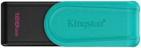 Resim Kingston DataTraveler Exodia S USB Bellek - 128GB - USB 3.2 Gen 1 - USB Tip A - Siyah/Turkuaz 