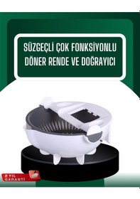Resim Mey İthalat Çok Amaçlı Hazneli Sebze Rende Doğrayıcı Ve Soyucu Beyaz 