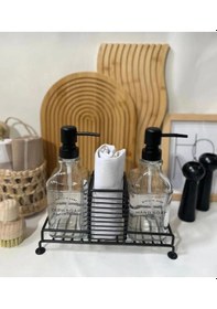 Resim Mien Standlı 2 Li Sabunluk Seti Şeffaf 