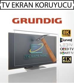Resim TVSAFENOW Grundig 40'' Inç 101 Ekran Televizyonlar Için Uyumlu Tv Ekran Koruyucu 