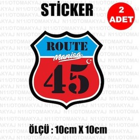 Resim 46 Kahramanmaraş Plaka Rota Sticker Araba Kask Motosiklet Laptop 