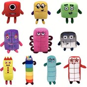 Resim Numara Blokları Peluş Oyuncaklar - Renkli Sayı Bloklar Tasarımıyla Eğitici Matematik Öğrenme Oyuncakları, Yumuşak Polyester Dolgulu Hayvanlar 0 Yaş ve Üzeri Çocuklar İçin (Çok Renkli) 