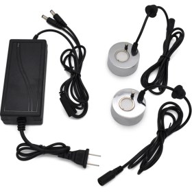 Resim Mist Maker Fogger Ultrasonik Nemlendirici 2 Pcs Atomizasyon Kafaları Su Çeşmesi Gölet Sis Atomizer Hava Nemlendiricisi Abd Fiş (Yurt Dışından) 