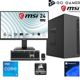 Resim Go Gamer S166D Intel Core I5 10400F / 32GB 3200MHZ / 1tb Nvme SSD 5000-3600MB-SN Gen4 / GT730 / Msı 24" 100Hz. / Windows 11 Pro Masaüstü Bilgisayar 