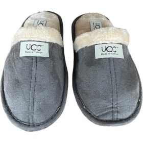 Resim Liger Unisex Peluşlu Ev Terliği Füme 