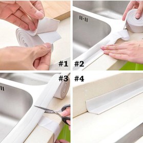 Resim CMT Aveo 1 Adet Su Sızdırmaz Geçirmez Bant Lavabo Küveyt Kenar Bandı Küvet Duş 3,2m X 38mm 