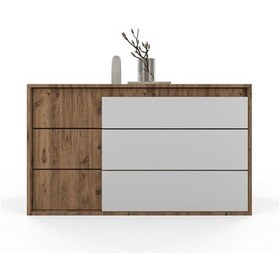 Resim Venge Şifonyer 3 Çekmeceli - Atlas Çam - Beyaz 