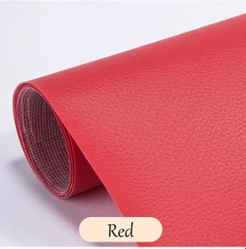 Resim Deri Tamir Yaması Tamir Kiti Kendinden Yapışkanlı Pu Deri Tamir Bandı Kanepe Red 50x50cm 