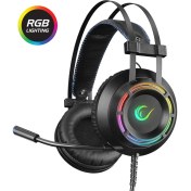 Resim Rampage RM-19 FORTE-Y RGB USB 7.1 Surround Led Işıklı Profesyonel Mikrofonlu Oyuncu Kulaklığı 
