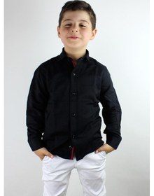 Resim Doctor Junior Erkek Çocuk Gömlek Uzun Kol Siyah 