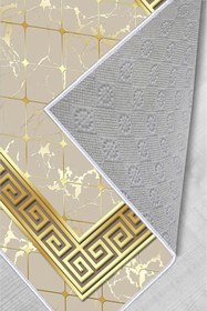 Resim Rovigo Dijital Baskı Yıkanabilir Kaymaz Taban Salon Halısı Rvg0326-sm37, Bej, 180 x 250 