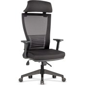 Resim Uzay Ofis Rosetta Fileli Müdür Koltuğu - Siyah 