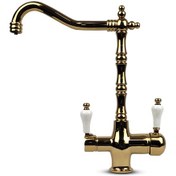 Resim Su Arıtma Cihazı İçin 3 Yollu Rustik Gold Musluk 