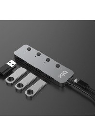 Resim Bix BX20HB 5Gbps Type-C to USB 3.2 Gen1 4 Port Hub Çoklayıcı 