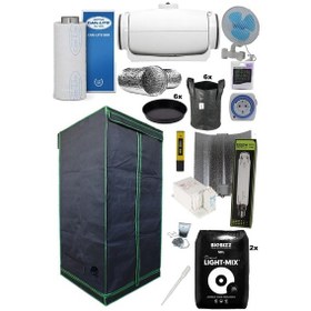 Resim 140x140x200 Bitki Yetiştirme Kabin Seti Hid 