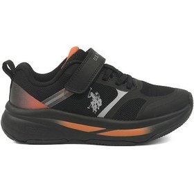 Resim U.s. Polo Assn. Yute Jr 5pr Siyah Erkek Çocuk Spor Ayakkabı Siyah-turuncu 