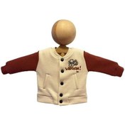 Resim Erkek Bebek 3 İplik Sırt Baskılı Şardonlu Kolej Ceket-15452 Bej 