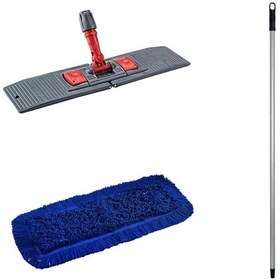 Resim Cod-ex Orlon Mavi Statik Toz Mop 10 x 80 CM + Mop Tutucu + Sap 