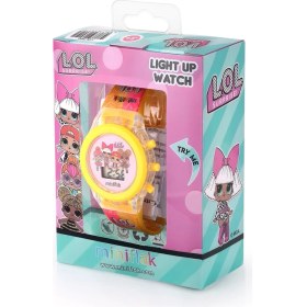 Resim Miniflak Lol Surprise! Lisanslı LOL7003 Sarı Işıklı Çocuk Saati 